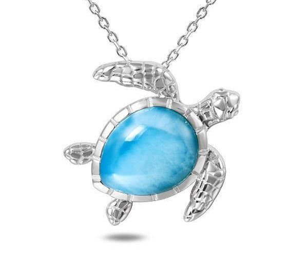 Larimar Honu Water of Life Pendant