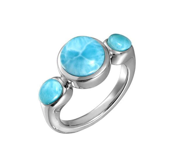 Larimar Three Seas Ring Ring Island by Koa Nani 5