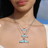 Larimar Whale Tail Pendant Pendant Island by Koa Nani 