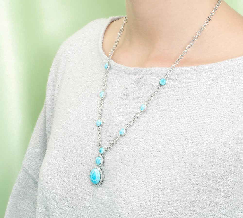 Larimar When Planets Align Necklace Necklace Island by Koa Nani 