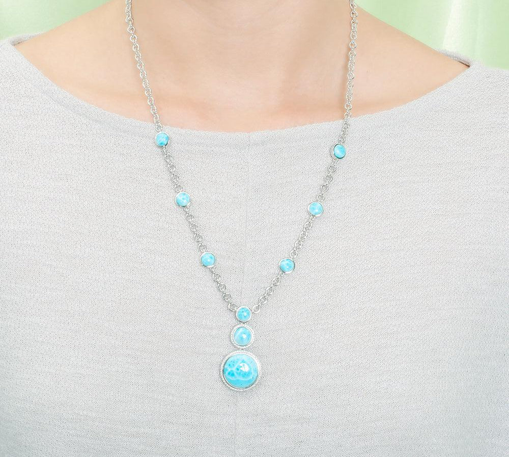 Larimar When Planets Align Necklace Necklace Island by Koa Nani 