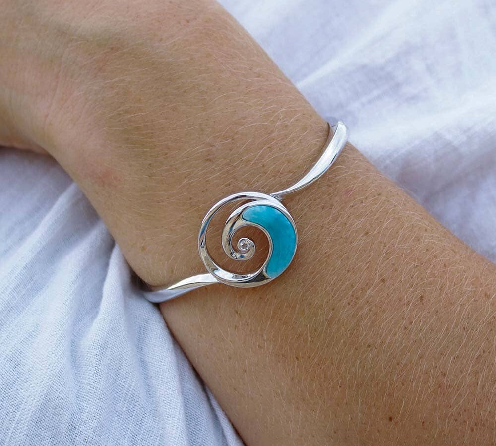 Larimar Whirlpool Bangle Bangle Island by Koa Nani 