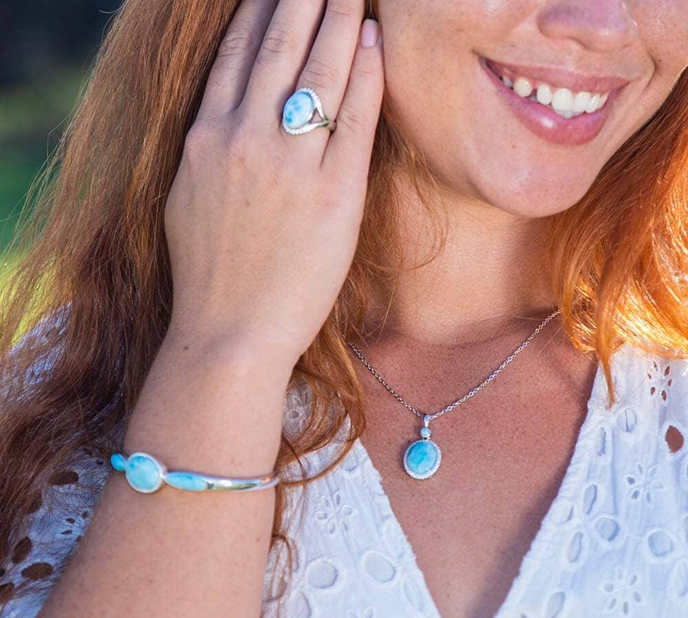 Larimar Wishing Pool Pendant Pendant Island by Koa Nani 