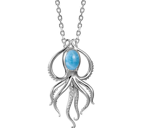 Larimar Zen Octopus Pendant Pendant Island by Koa Nani 