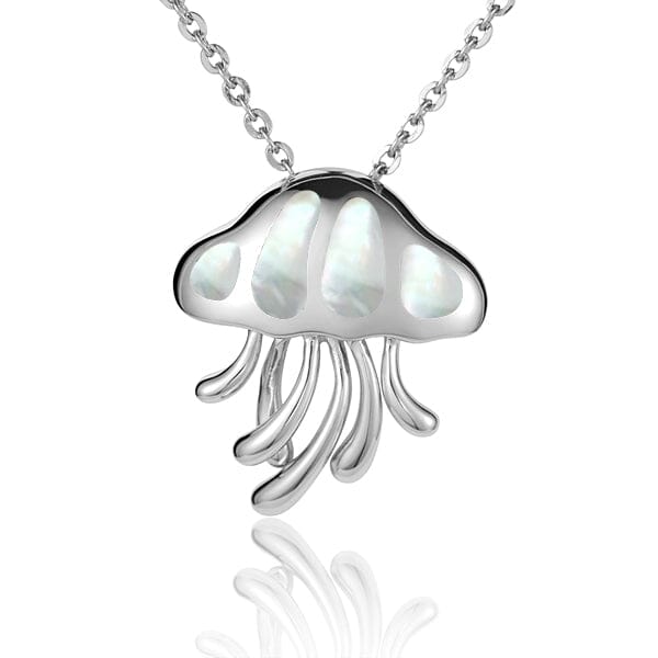 Mother of Pearl Crystal Jellyfish Pendant Pendant Island by Koa Nani 