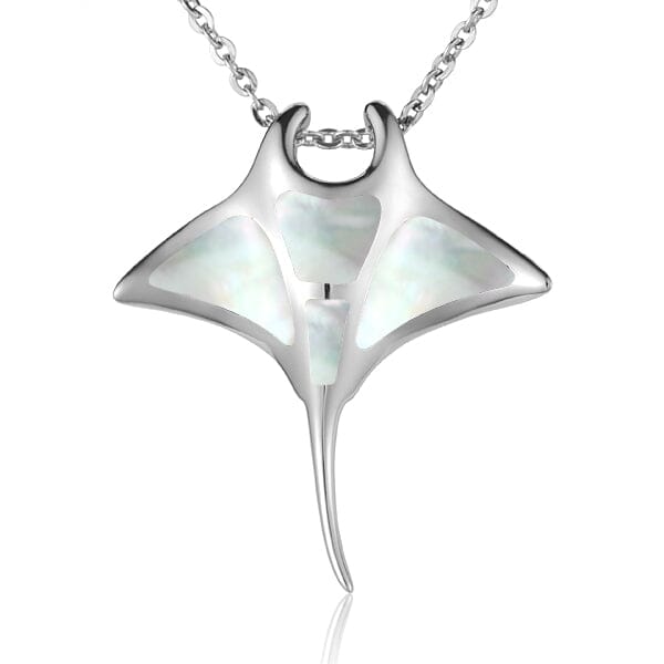 Mother of Pearl Manta Ray Pendant