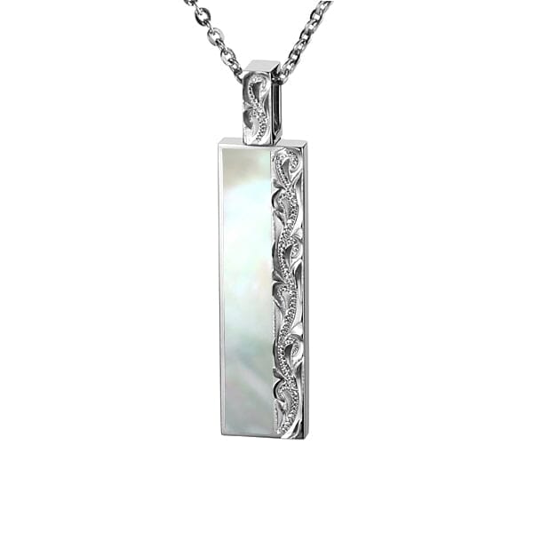 Mother of Pearl Nalu Bar Pendant Pendant Island by Koa Nani 