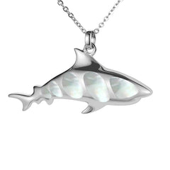 Mother of Pearl Shark Pendant Pendant Island by Koa Nani 