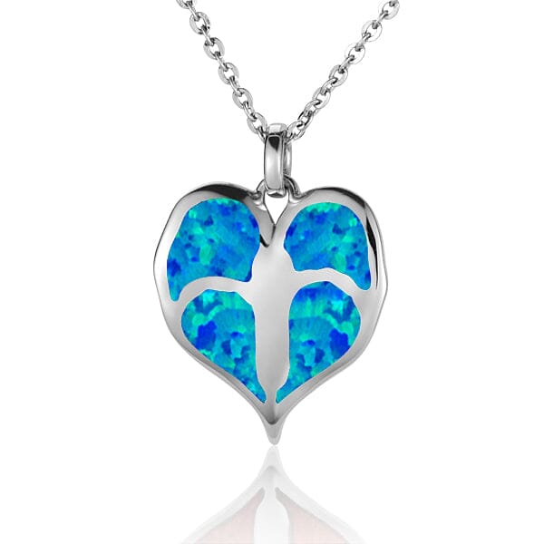 Opal Anthurium Heart Pendant Pendant Island by Koa Nani 