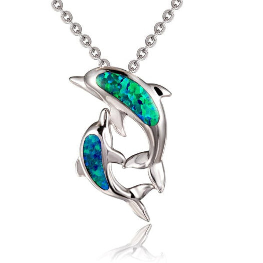 Opal Dolphin Lover Pendant Pendant Island by Koa Nani 