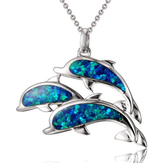 Opal Dolphin Ohana Pendant Pendant Island by Koa Nani 
