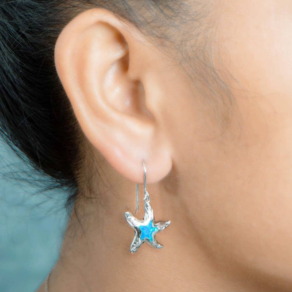 Opal Hau'oli Starfish Earrings Earrings Island by Koa Nani 