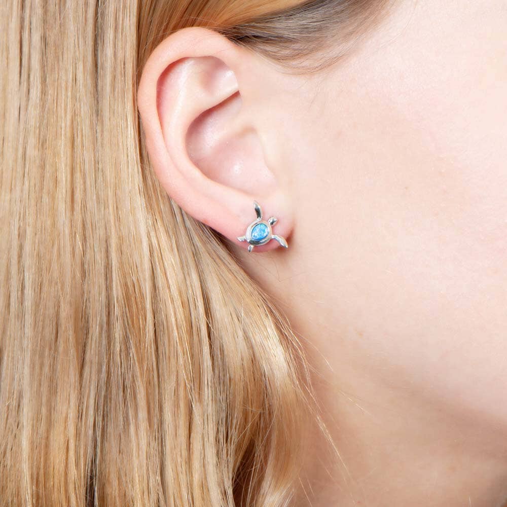 Opal Hilo Honu Earrings Earrings Island by Koa Nani 