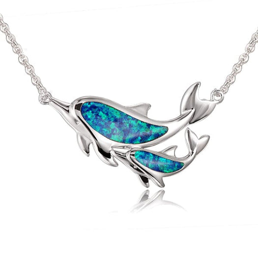 Opal Makuahine Dolphin Necklace Necklace Island by Koa Nani 