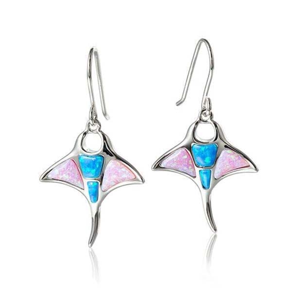 Opal Manta Ray Earrings Earrings Island by Koa Nani 