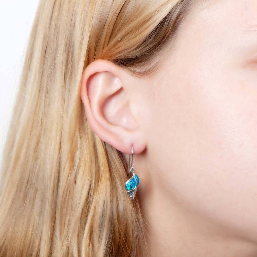 Opal Seashell Earrings Earrings Island by Koa Nani 