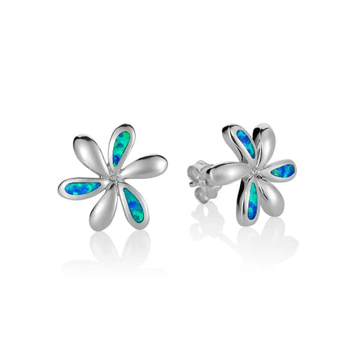 Opal Tiare Flower Earrings Earrings Island by Koa Nani 