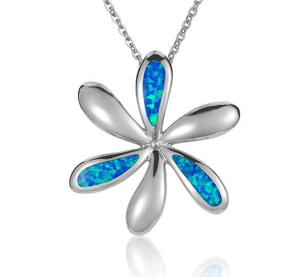 Opal Tiare Flower Pendant Pendant Island by Koa Nani Large 