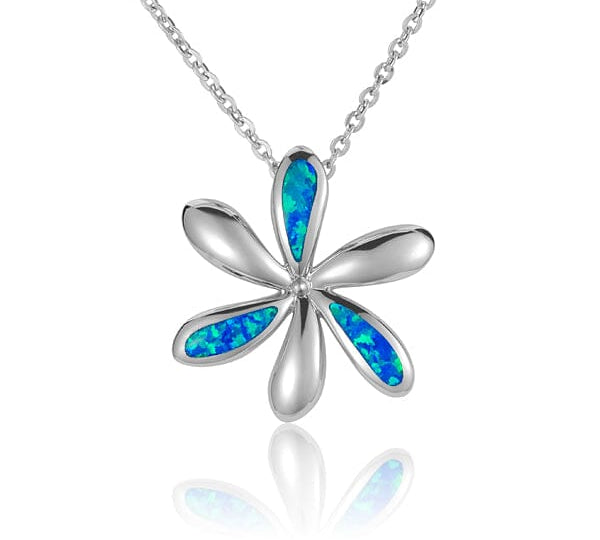 Opal Tiare Flower Pendant Pendant Island by Koa Nani Small 