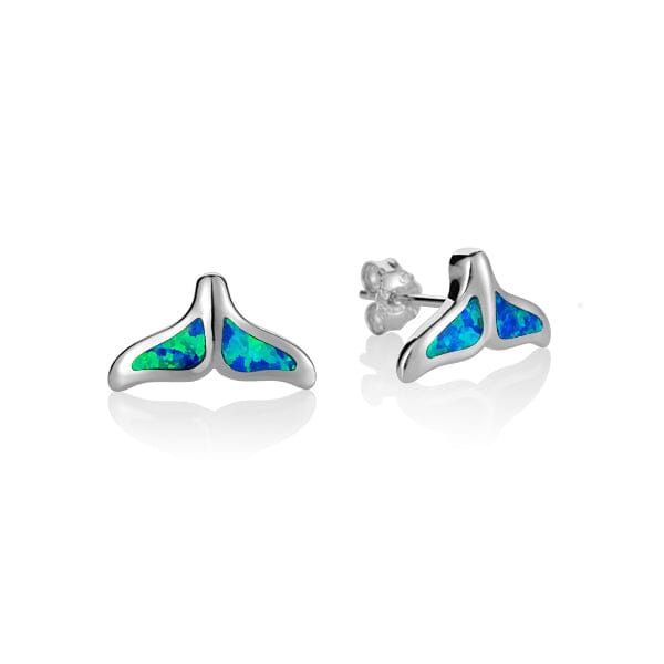 Opal Whale Tail Earrings Earrings Island by Koa Nani 