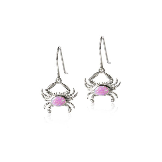 Opalite Atlantic Blue Crab Hook Earrings Earrings Island by Koa Nani Pink 