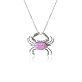 Opalite Atlantic Blue Crab Pendant Pendant Island by Koa Nani Pink 