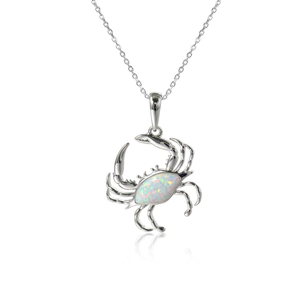 Opalite Blue Crab Pendant Pendant Island by Koa Nani White 