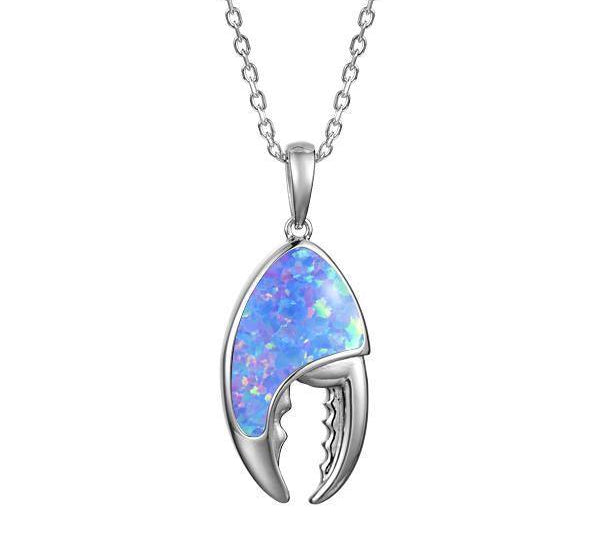 The picture shows a 925 sterling silver opalite lobster claw pendant.