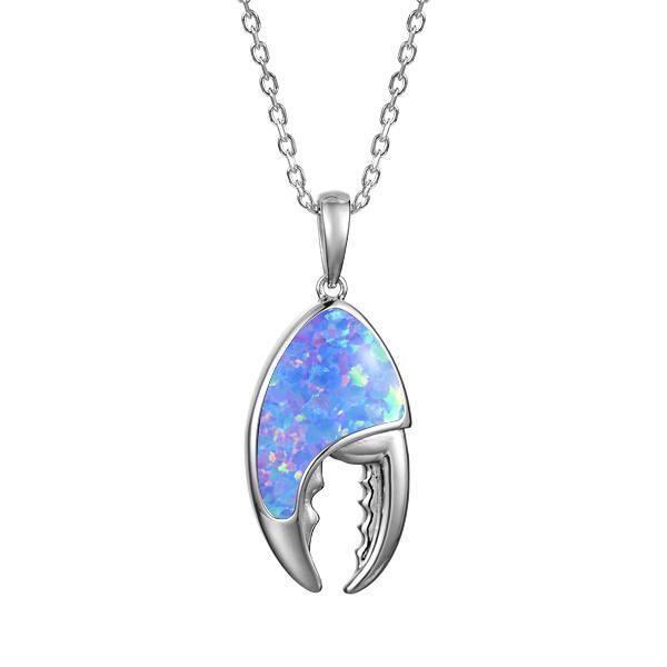 The picture shows a 925 sterling silver opalite lobster claw pendant.