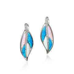 Opalite Maile Leaf Earrings Earrings Island by Koa Nani 