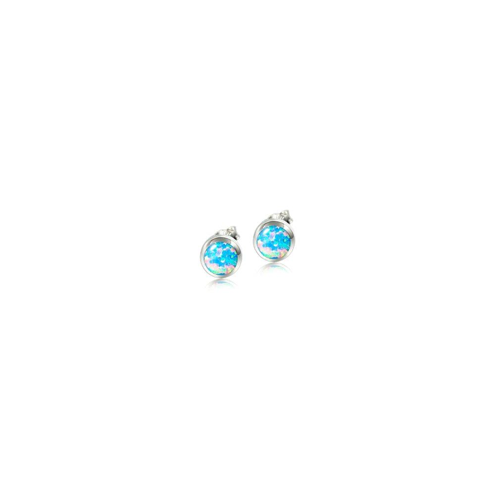 Opalite Stud Earrings Earrings Island by Koa Nani 7mm Blue 