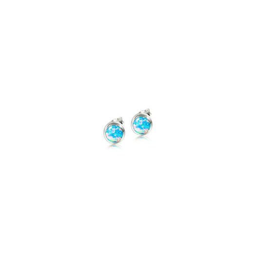 Opalite Stud Earrings Earrings Island by Koa Nani 7mm Blue 