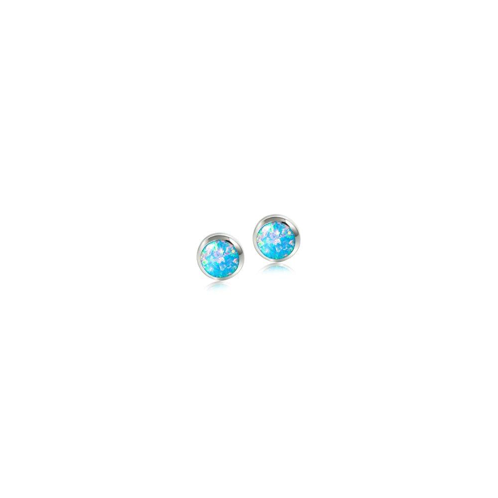 Opalite Stud Earrings Earrings Island by Koa Nani 8mm Blue 