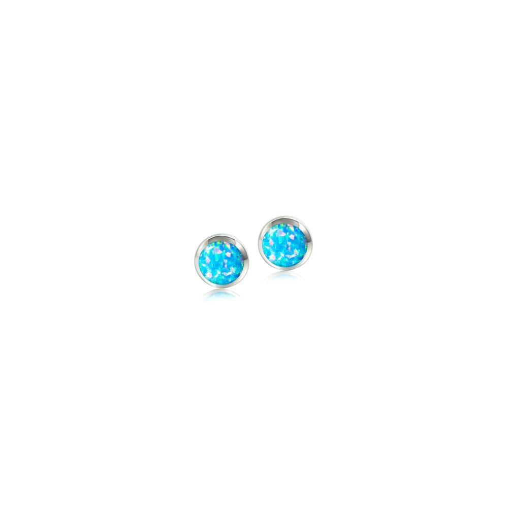 Opalite Stud Earrings Earrings Island by Koa Nani 9mm Blue 