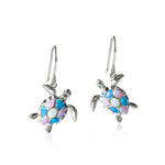 Opalite Tide Pool Honu Earrings Earrings Island by Koa Nani 