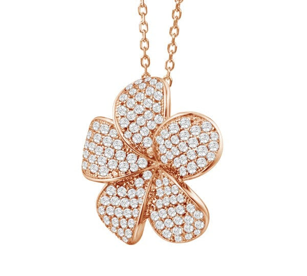 Pavé Blossom Pendant Pendant Island by Koa Nani Rose Gold 