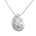 The picture shows a 14K white gold pavé diamond nautilus pendant.