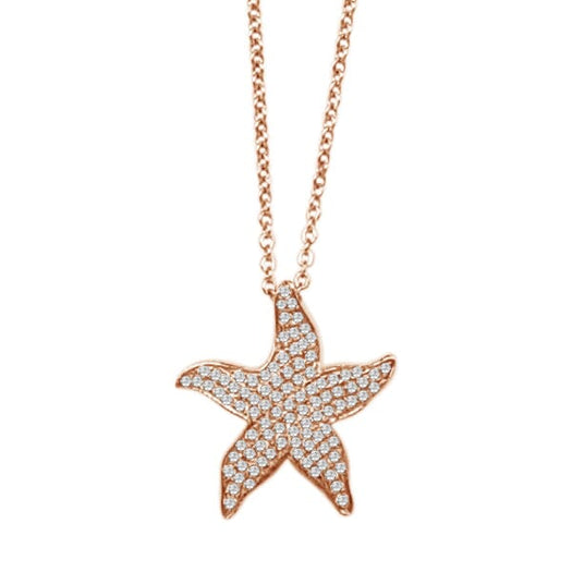 Pavé Starfish Pendant Pendant Island by Koa Nani Rose Gold 