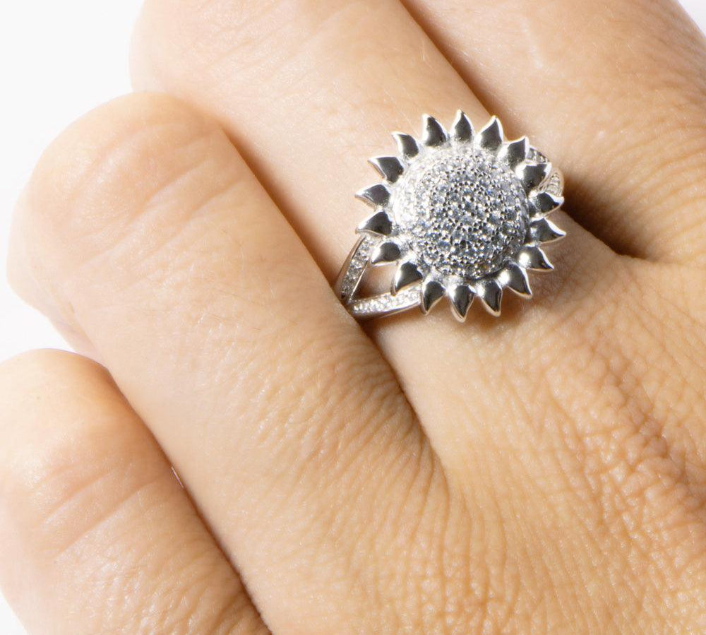 Pavé Sunflower Ring Ring Island by Koa Nani 