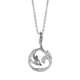 Pavé Swimming with Nai'a Pendant Pendant Island by Koa Nani Small 