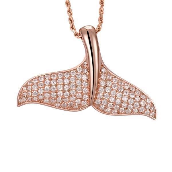 Whale Tail Yellow Gold Plated Necklace | Katie Mullally | Wolf & Badger