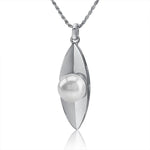 Pearl Banana Leaf Pendant Pendant Island by Koa Nani Freshwater Pearl 