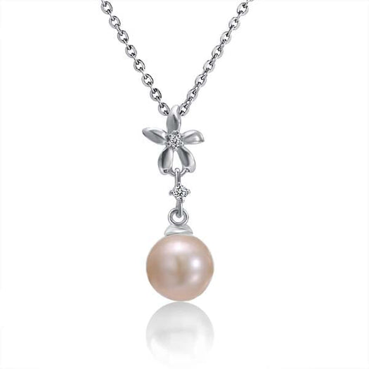 Pearl Jasmine Flower Pendant Pendant Island by Koa Nani Pink Freshwater Pearl 