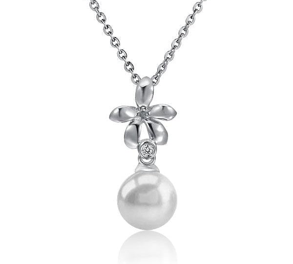 Pearl Pikake Pendant Pendant Island by Koa Nani Freshwater Pearl 