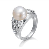 Pearl Plumeria Ring Ring Island by Koa Nani 5.0 Akoya Pearl 