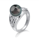 Pearl Plumeria Ring Ring Island by Koa Nani 5.0 Tahitian Pearl 