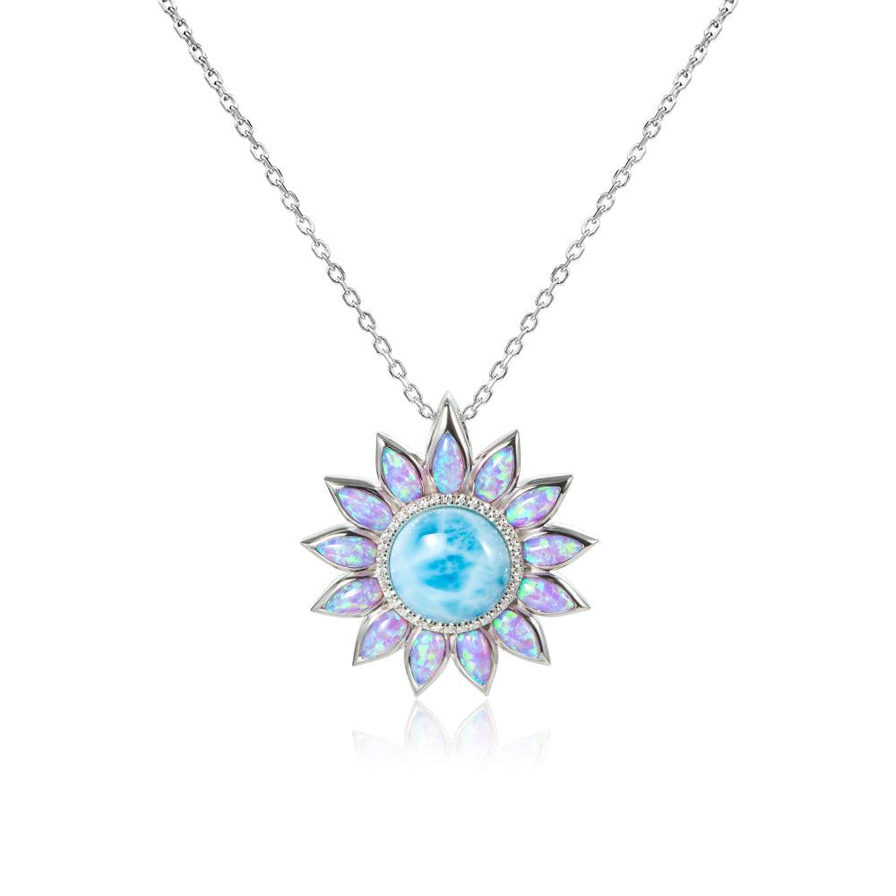 Opal deals sunflower necklace