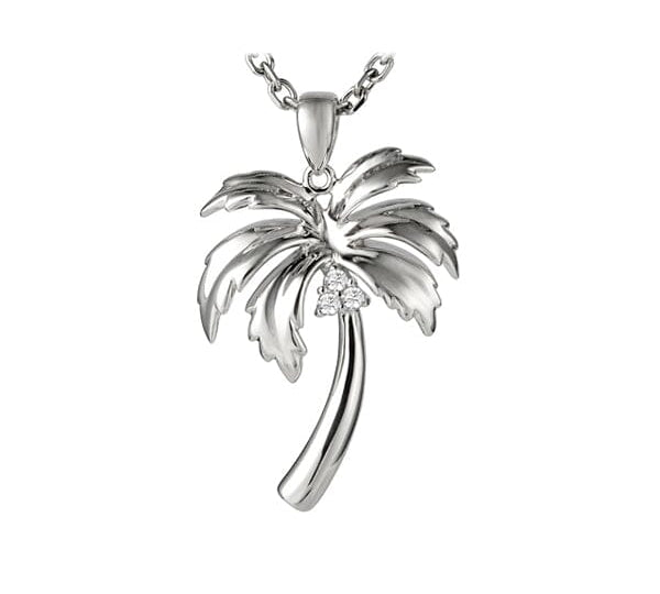 Queen Palm Tree Pendant Pendant Island by Koa Nani Extra Small 