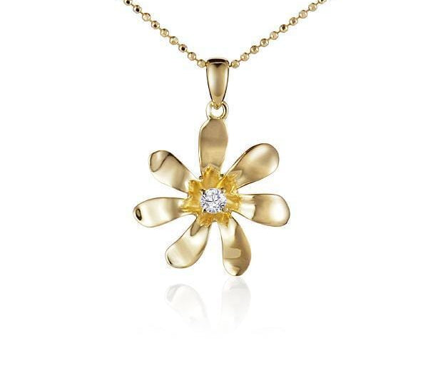 Tiare Flower Pendant Pendant Island by Koa Nani Small 