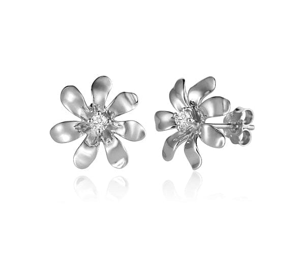 Tiare Flower Stud Earrings Earrings Island by Koa Nani Large 